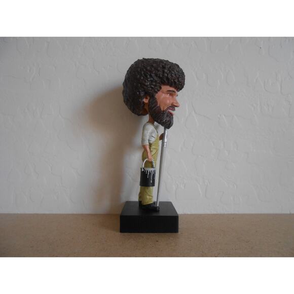 Bob Ross Figure The Joy Of Painting Bobblehead Hand Painted Head Knockers - Picture 13 of 16